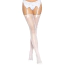 Панчохи Leg Avenue Daisy Dot Fishnet Stockings, білі - Фото №1