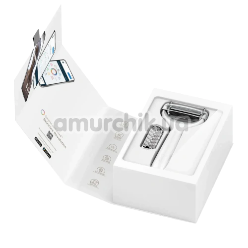 Массажер-роллер для лица и тела с микроиглами Geske MicroNeedle Face & Body Roller 8 in 1, белый
