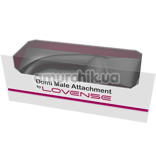 Насадка для вибромассажеров Lovense Domi/Domi 2 Male Attachment, черная
