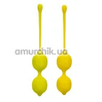 Набор вагинальных шариков Kegel Training Set Lemon Squeeze Relax Repeat, желтый - Фото №1