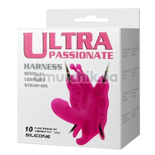 Вібратор-метелик Ultra Passionate Harness, рожевий