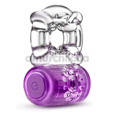 Віброкільце для члена Play With Me One Night Stand Vibrating C-Ring, фіолетове