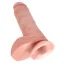 Фалоімітатор King Cock With Balls, 20.3 см тілесний - Фото №7