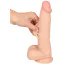 Фалоімітатор Nature Skin Dildo With Movable Skin 25 см, тілесний - Фото №7