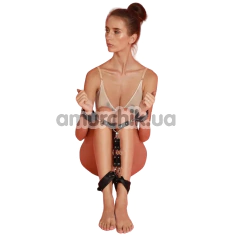 Фиксаторы для рук и ног Candy Hero Fet 10.1 Leather, черные - Фото №1
