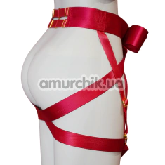 Бондажний набір Upko Bowknot Body Straps Bondage Set Bottom, червоний - Фото №1