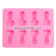 Форма для выпечки и льда Penis Baking Mold/Ice Cube Mold, розовая - Фото №1