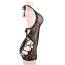 Платье Star Night Mesh Hollow-out Backless Mini Dress, черное - Фото №9