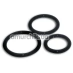 Набор эрекционных колец Sexy Circles Cockring-Set, 3 шт черный - Фото №1