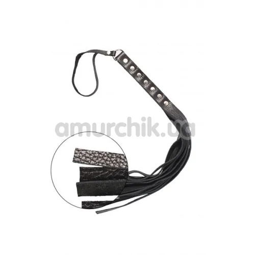 Плеть S&M Fancy Leather Flogger 110, черная