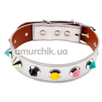 Ошейник Behave! Luxury Fetish Collar With Thorns, белый - Фото №1