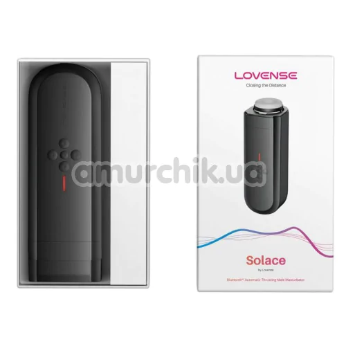 Мастурбатор с толчками Lovense Solace, черный