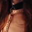 Ошейник с поводком Bijoux Indiscrets Maze Wide Chocker, чёрный - Фото №6