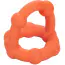 Эрекционное кольцо для члена Alpha Liquid Silicone All Star Ring, оранжевое - Фото №5