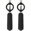 Затискачі для сосків з вібрацією Adam & Eve Vibrating Nipple Clamps, чорні - Фото №3