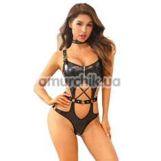 Комплект JSY Sexy Lingerie 8326, черный: боди + ошейник - Фото №1