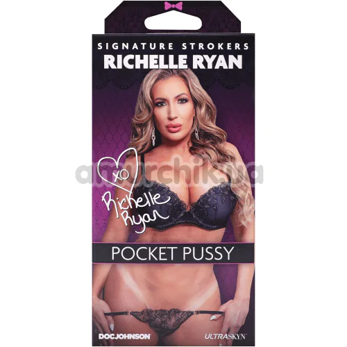 Искусственная вагина Signature Strokers Richelle Ryan Pocket Pussy, телесная