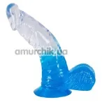 Фалоімітатор TwoToOne Toy 6, блакитний - Фото №1