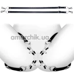 Затискачі для статевих губ Master Series Spread Labia Spreader Straps, чорні - Фото №1