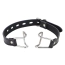 Кляп-кольцо DS Fetish Hooks Faux Leather, черный - Фото №1