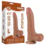 Фаллоимитатор Sliding-Skin Dual Layer Dong 8.5, светло-коричневый - Фото №13