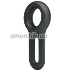 Эрекционное кольцо Crazy Bull Super Soft Silicone Oniel, черное - Фото №1