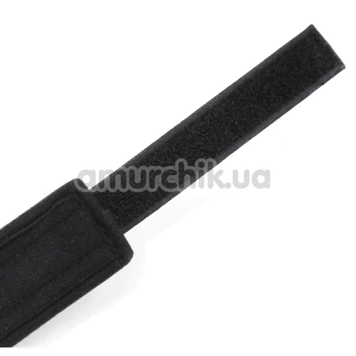 Ошейник с поводком DS Fetish Collar Lace With Black Leash, черный