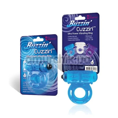 Виброкольцо Buzzin' Cuzzin', голубое