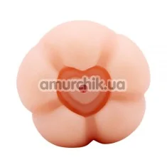 Анус-мастурбатор T-Skin Fire A Gun Abby Cute Heart, телесный - Фото №1