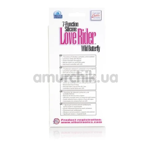 Вибратор-бабочка Love Rider Wild Butterfly, розовый