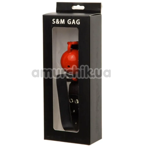 Кляп DS Fetish S&M Gag, червоно-чорний