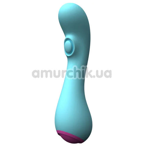 Вібратор для точки G з пульсацією Party Color Toys Tiki, бірюзовий - Фото №1