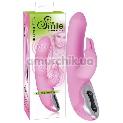 Вибратор Smile Gipsy Bunny, розовый
