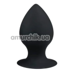 Анальна пробка Easy Toys Round Butt Plug S, чорна - Фото №1