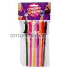 Трубочки для напоїв Penis Straws - різнокольорові, 10 шт - Фото №1