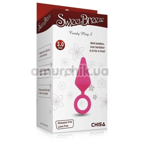 Анальная пробка Sweet Breeze Candy Plug S, розовая
