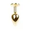 Анальная пробка со светло-розовым кристаллом Exclusivity Jewellery Gold Plug, золотая - Фото №3