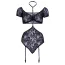 Комплект Leg Avenue Turn Me On Teddy & Bra Set, черный: топ + боди - Фото №5