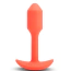 Анальна пробка з вібрацією B-Vibe Vibrating Snug Plug 1, помаранчева - Фото №1