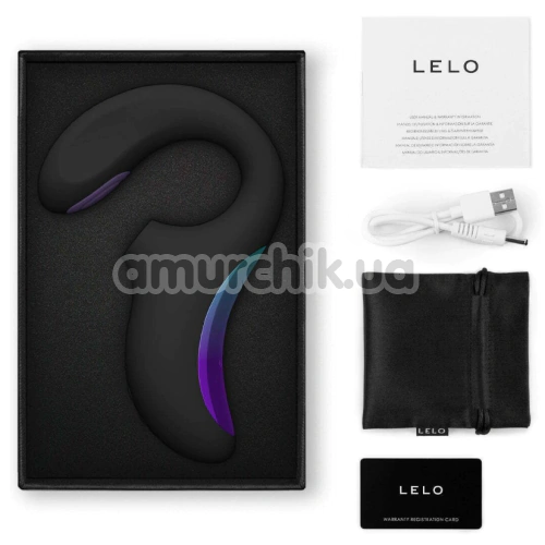 Звуковой стимулятор с вибрацией Lelo Enigma Double Sonic (Лело Энигма Дабл Соник), черный