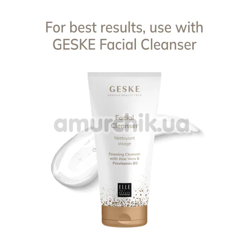 Микротоковый LED-излучатель для восстановления кожи лица Geske Anti-Aging Skin Renewer Metallic 9 in 1, черный