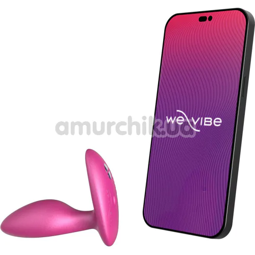 Анальная пробка с вибрацией We-Vibe Ditto+ Cosmic Pink (ви вайб дитто+ космик розовый)