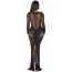 Платье Leg Avenue Lace and Net Bodycon Gown, черное - Фото №3