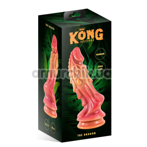 Фаллоимитатор Kong Silicone The Dragon, телесный
