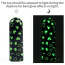 Кліторальний вібратор Heart Massager Glow In The Dark, чорний - Фото №14
