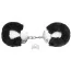 Наручники Fetish Pleasure Fluffy Handcuffs, чорні - Фото №1