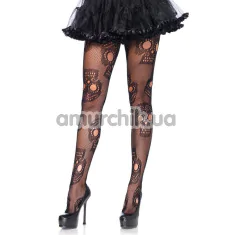 Колготки Leg Avenue Sugar Skull Net Tights, черные - Фото №1