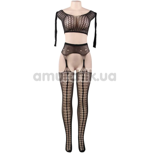 Комплект Star Night Net Top And Stockings Set, чорний: топ + колготки