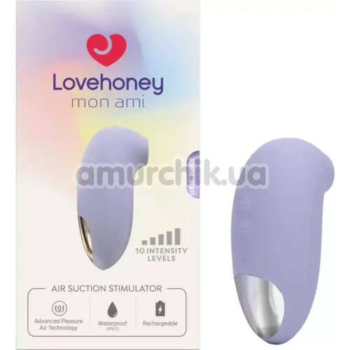 Симулятор орального секса для женщин Lovehoney Mon Ami Air Suction Stimulator, фиолетовый