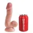 Фаллоимитатор King Cock Plus 6.5 Dual Density Cock With Balls, телесный - Фото №2